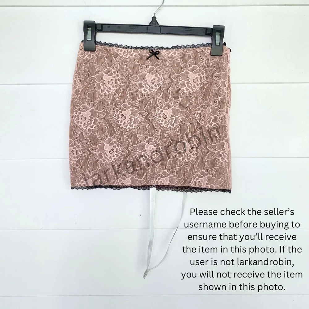 NEW Mistress Rocks Peony Lace Cutout Top and Skirt Set XS